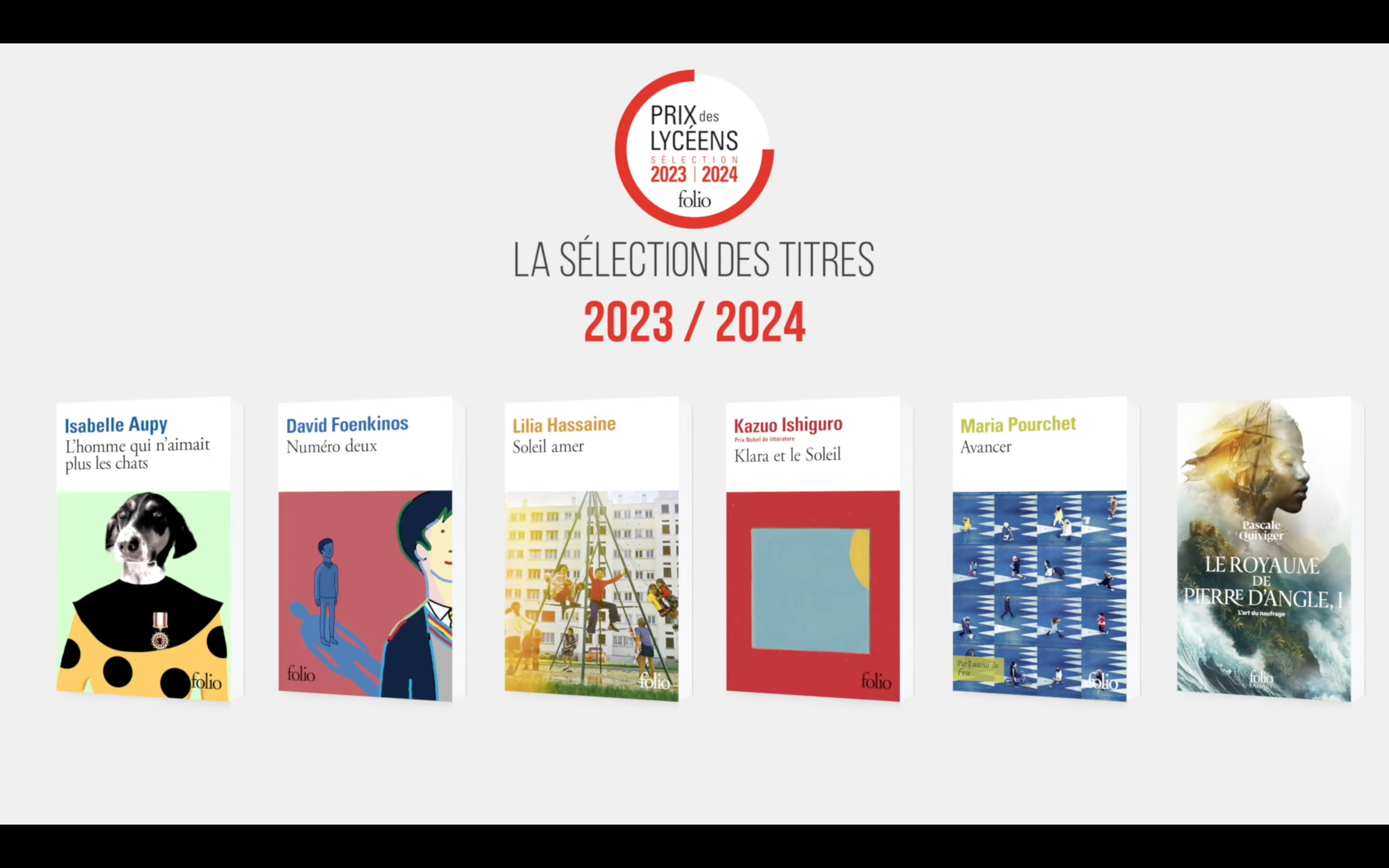 Prix des Lycéens Folio 2023-2024